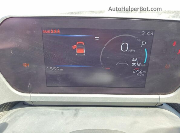 JTMABABA1RA061729 2024 SUBARU SOLTERRA Red Instrument cluster view