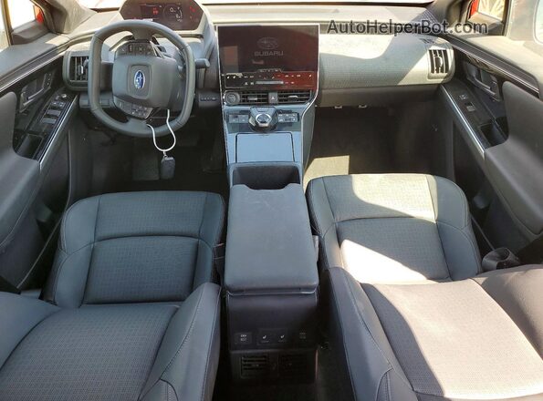 JTMABABA1RA061729 2024 SUBARU SOLTERRA Red Dashboard view