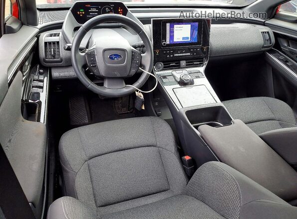 JTMABABAXPA009674 2023 SUBARU SOLTERRA Красный Вид панели приборов