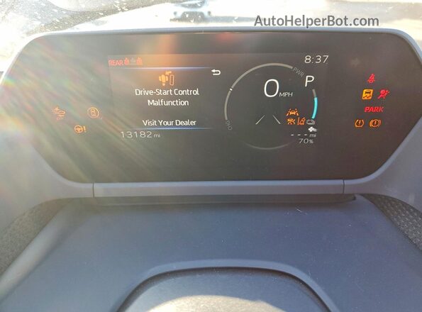 JTMABABAXRA051216 2024 SUBARU SOLTERRA Черный Вид щитка приборов
