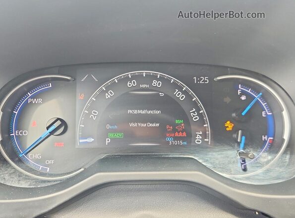 JTME6RFV4MJ009599 2021 TOYOTA RAV4 Silver ხელსაწყოთა პანელის ხედი