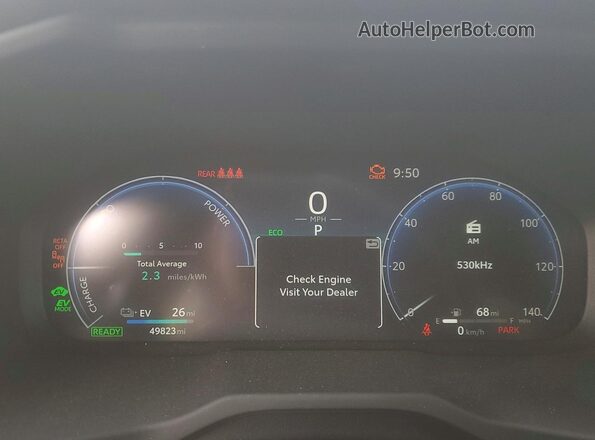 JTMEB3FV2PD159416 2023 TOYOTA RAV4 Blue Вид щитка приладів