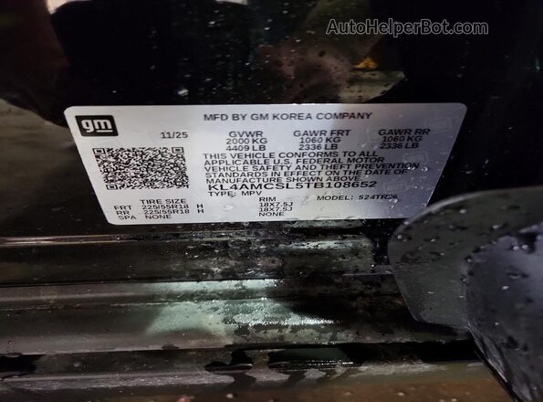 KL4AMCSL5TB108652 2026 BUICK ENCORE Black Սալոնի 360 աստիճան տեսք