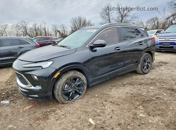 KL4AMDSL4RB038432 2024 BUICK ENCORE Black Առջևի ձախ երեք քառորդ տեսարան
