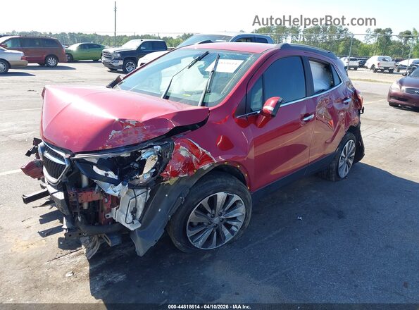KL4CJASB3JB638581 2018 BUICK ENCORE Burgundy Vista tres cuartos delantera izquierda