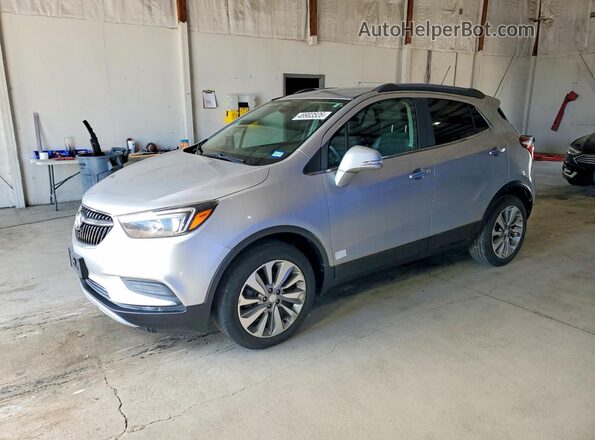 KL4CJASB3KB703947 2019 BUICK ENCORE Серебряный Передняя левая четверть