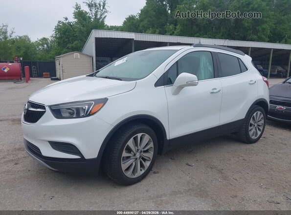 KL4CJASB4KB824924 2019 BUICK ENCORE White Առջևի ձախ երեք քառորդ տեսարան