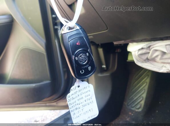KL4CJASBXLB008785 2020 BUICK ENCORE Серый Вид панели приборов