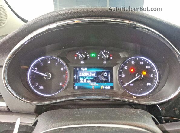 KL4CJCSB9JB647698 2018 BUICK ENCORE Silver Widok zestawu wskaźników