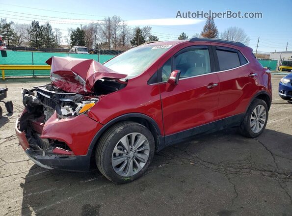KL4CJESB7KB856368 2019 BUICK ENCORE Maroon Vista tres cuartos delantera izquierda