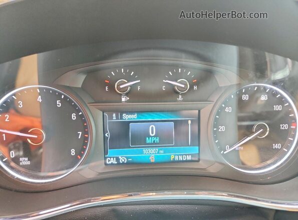 KL4CJHSB6HB032453 2017 BUICK ENCORE White Սարքավորումների վահանակի տեսք