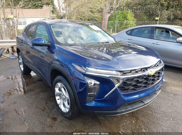 KL77LFE24RC105023 2024 CHEVROLET TRAX Blue Передня права чверть