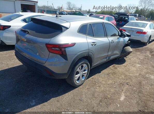KL77LFEP1SC342943 2025 CHEVROLET TRAX Серебряный Задняя правая четверть