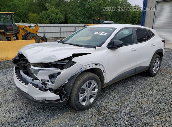KL77LFEP3SC170785 2025 CHEVROLET TRAX White Vista tres cuartos delantera izquierda