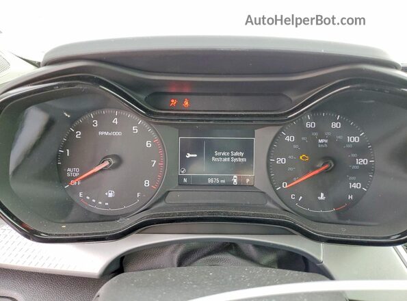 KL77LFEP9SC272172 2025 CHEVROLET TRAX Silver Instrument cluster view