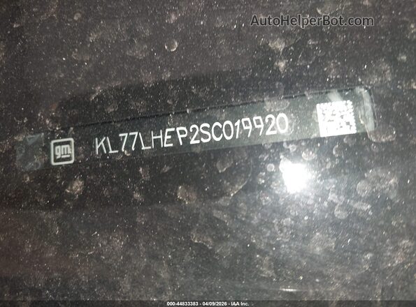KL77LHEP2SC019920 2025 CHEVROLET TRAX Черный Вид подкапотного пространства