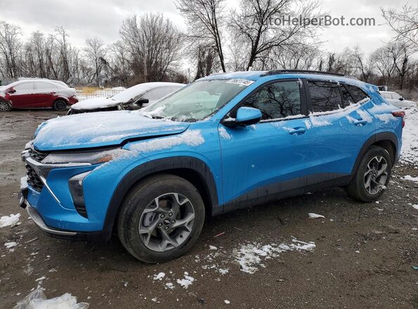KL77LHEP5SC280863 2025 CHEVROLET TRAX Blue Передня ліва чверть