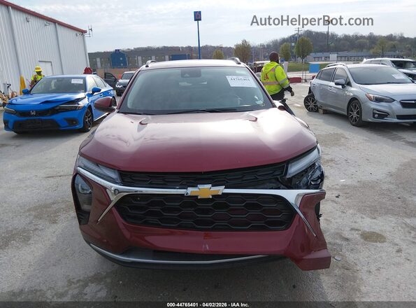KL77LHEP9SC266917 2025 CHEVROLET TRAX Красный Вид щитка приборов