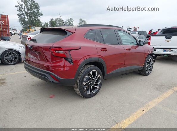 KL77LJEP8SC295977 2025 CHEVROLET TRAX Красный Задняя правая четверть