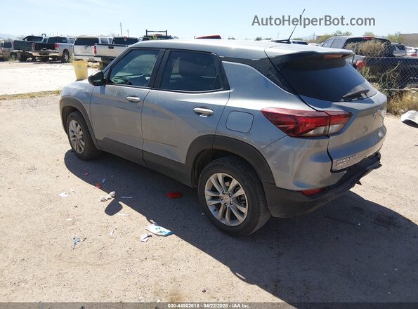 KL79MMS20PB106459 2023 CHEVROLET TRAILBLAZER Silver Trasero izquierdo