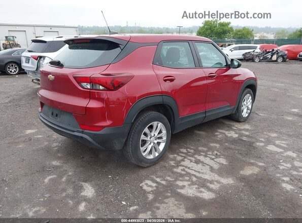 KL79MMS28MB140435 2021 CHEVROLET TRAILBLAZER Red Задня права чверть