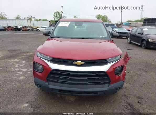 KL79MMS28MB140435 2021 CHEVROLET TRAILBLAZER Red Вид панелі приладів