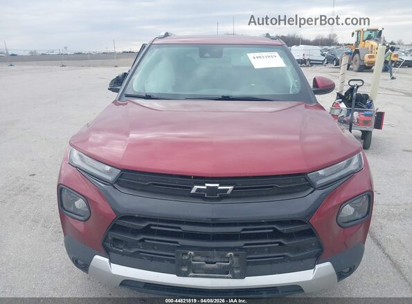 KL79MRSLXNB013418 2022 CHEVROLET TRAILBLAZER Красный Вид щитка приборов