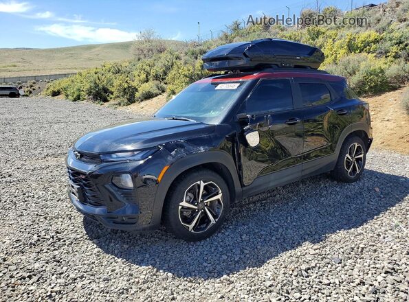 KL79MTSL6NB139501 2022 CHEVROLET TRAILBLAZER Black Передня ліва чверть