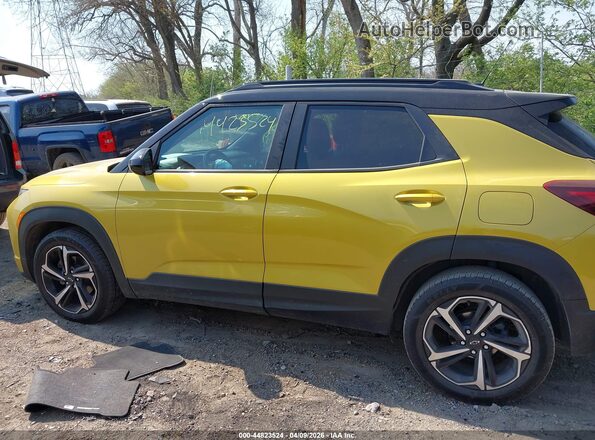 KL79MTSL7PB039667 2023 CHEVROLET TRAILBLAZER Yellow Widok wnętrza 360 stopni