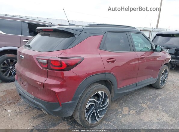 KL79MTSL7RB157057 2024 CHEVROLET TRAILBLAZER Maroon Задня права чверть