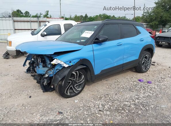 KL79MTSL9RB126151 2024 CHEVROLET TRAILBLAZER Light Blue წინა მარცხენა ხედი სამი მეოთხედიდან