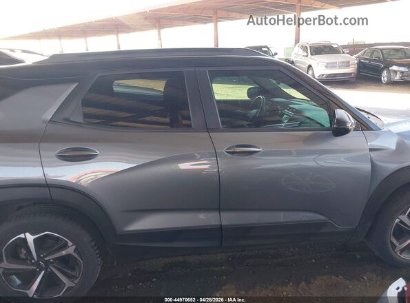 KL79MTSLXMB165100 2021 CHEVROLET TRAILBLAZER Gray Widok wnętrza z tyłu