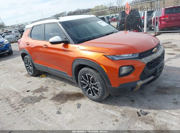 KL79MVSL4PB071908 2023 CHEVROLET TRAILBLAZER Orange Front right