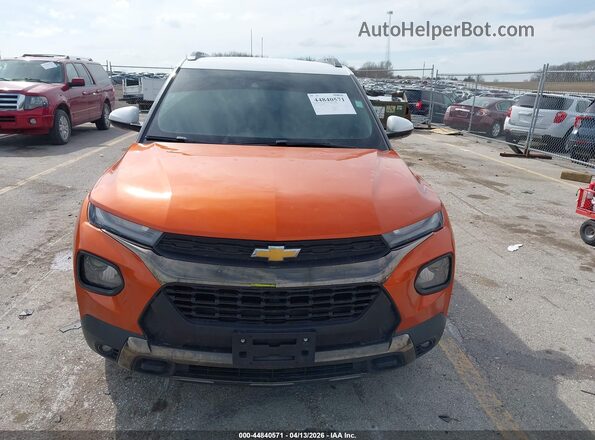 KL79MVSL4PB071908 2023 CHEVROLET TRAILBLAZER Orange Instrument cluster view
