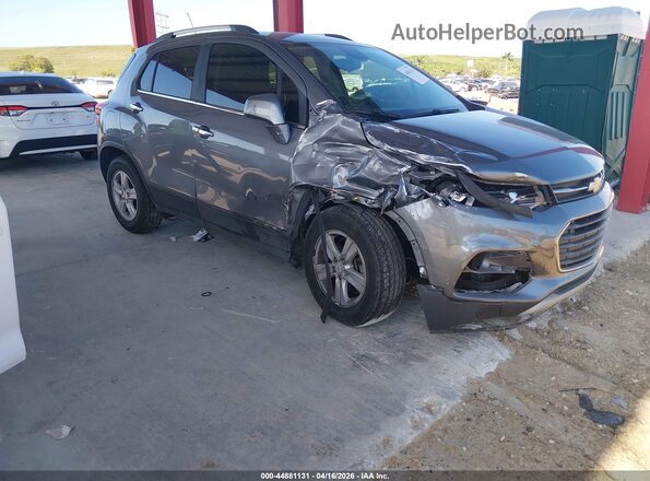KL7CJLSB6KB847376 2019 CHEVROLET TRAX Серый Передняя правая четверть