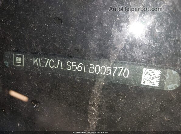 KL7CJLSB6LB005770 2020 CHEVROLET TRAX Белый Вид подкапотного пространства