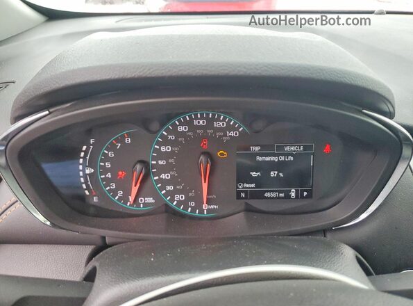 KL7CJLSB8LB340514 2020 CHEVROLET TRAX Red Widok zestawu wskaźników