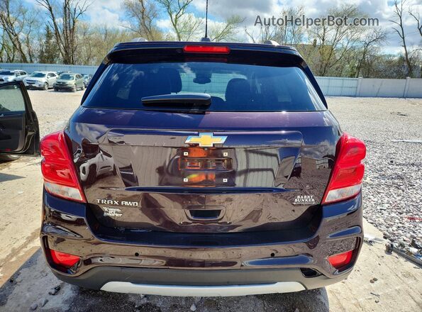KL7CJPSB2MB309588 2021 CHEVROLET TRAX Maroon Вид ззаду