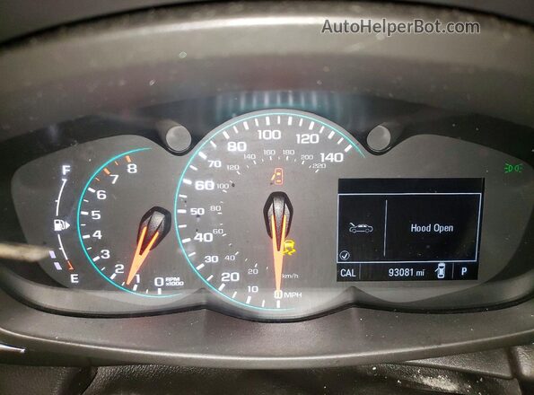 KL7CJPSM1MB372540 2021 CHEVROLET TRAX Black Widok zestawu wskaźników