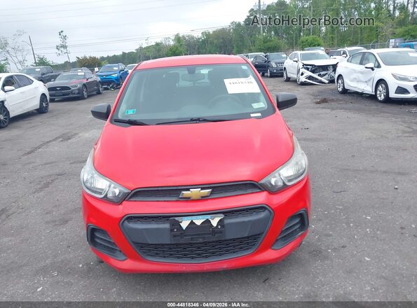 KL8CB6SA0HC744006 2017 CHEVROLET SPARK Красный Вид щитка приборов