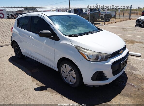 KL8CB6SA3HC766422 2017 CHEVROLET SPARK Белый Передняя правая четверть