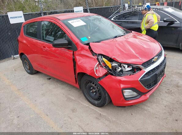 KL8CB6SA6LC466981 2020 CHEVROLET SPARK Красный Передняя правая четверть