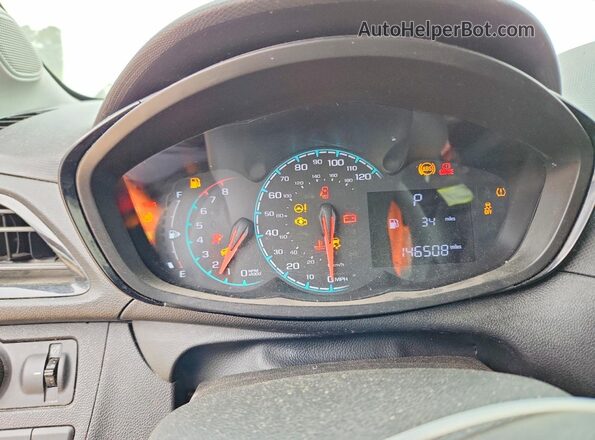KL8CB6SA9HC813341 2017 CHEVROLET SPARK Серебряный Вид щитка приборов