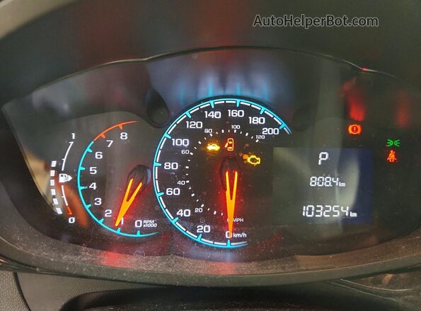 KL8CD6SA3KC749301 2019 CHEVROLET SPARK Белый Вид щитка приборов