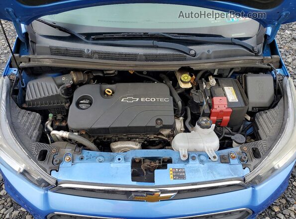 KL8CD6SA5HC733187 2017 CHEVROLET SPARK Синий Вид задней части салона