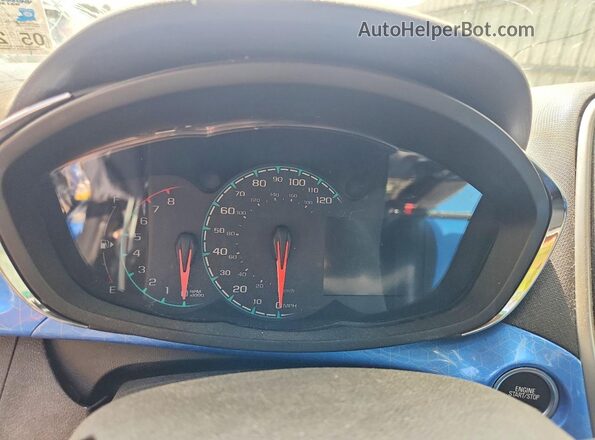 KL8CF6SA4JC428487 2018 CHEVROLET SPARK Синий Вид щитка приборов