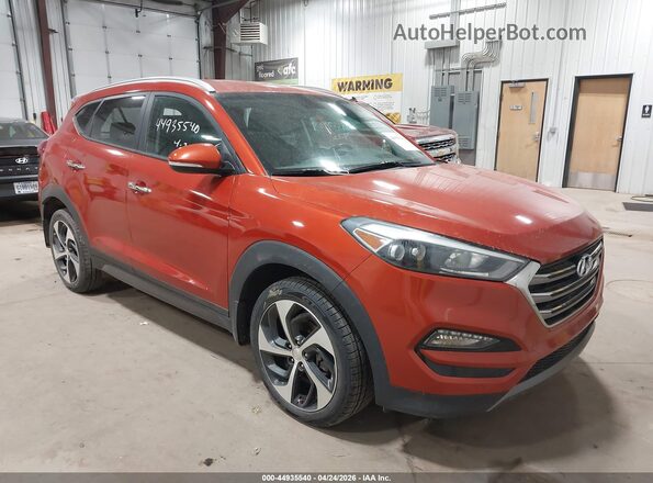 KM8J33A23GU220213 2016 HYUNDAI TUCSON Оранжевый Передняя правая четверть