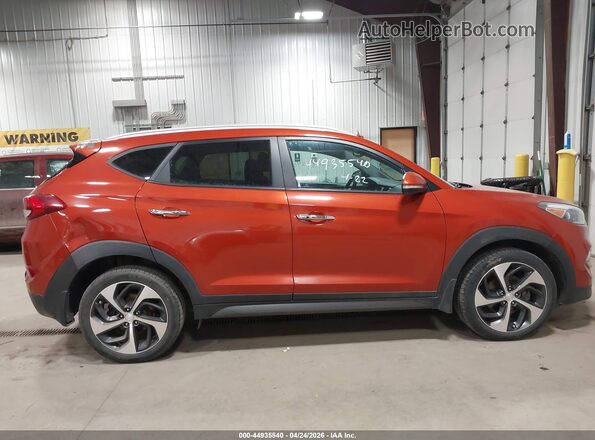 KM8J33A23GU220213 2016 HYUNDAI TUCSON Оранжевый Вид задней части салона
