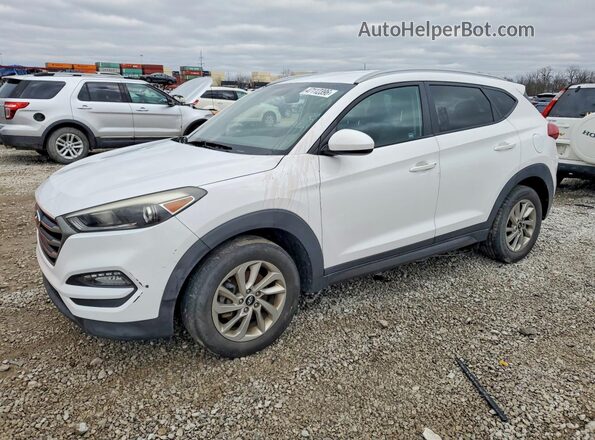 KM8J33A49GU114656 2016 HYUNDAI TUCSON Белый Передняя левая четверть