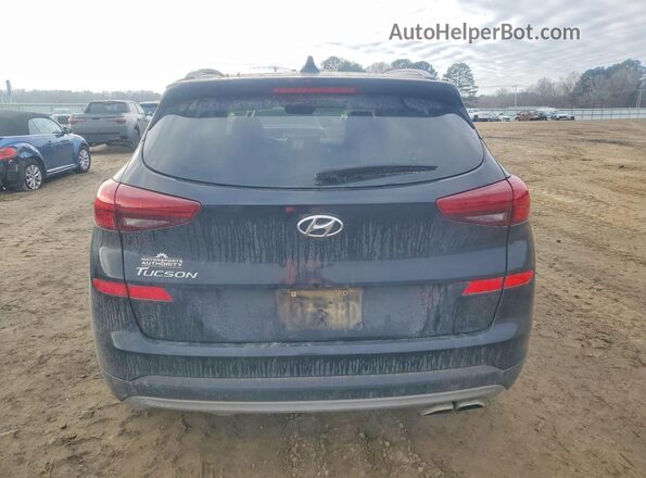 KM8J33AL1MU308097 2021 HYUNDAI TUCSON Black Вид ззаду
